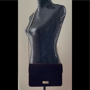 Jimmy Choo Perfume Burgundy Red Velvet Crossbody Bag